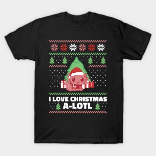 Cute axolotl christmas sweater T-Shirt